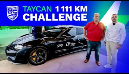 1 111 km challenge s Porsche Taycan | rychlé komfortní cestování elektromobilem