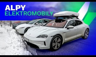 1 150 km s elektromobily do Alp | Porsche Taycan Sport Turismo & Tesla Model 3