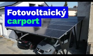 Výkonný robustní fotovoltaický carport 8,3 kWp | Slaný