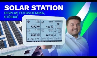 Bastlíř Lukáš a jeho Solar Station | fotovoltaika | display | střídač